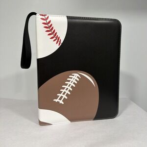 Trading Card Binder - 40 Pages, 9 Pocket Sleeves, Basketball, Baseball, Football